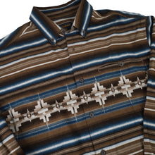 Load image into Gallery viewer, Vintage Woolrich Aztec Design Thick Flannel Shirt - L