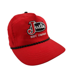 Load image into Gallery viewer, Vintage Justin Boot Company Snapback Trucker Hat - OS