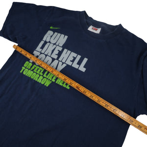 Vintage Nike Track Town USA "Run Like Hell Today" Graphic T Shirt - S