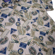 Load image into Gallery viewer, Pendleton Allover Luggage Tag Vacation Button up Shirt