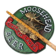 Load image into Gallery viewer, Vintage Moosehead Beer Plastic 3D Sign