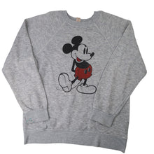Load image into Gallery viewer, Vintage Disney Mickey Mouse Graphic Heather Gray Sweatshirt - M