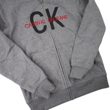 Load image into Gallery viewer, Vintage Y2k Calvin Klein Embroidered Spellout Full Zip Hoodie - WMNS S