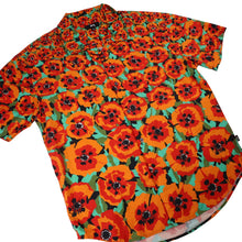 Load image into Gallery viewer, Stussy Poppy Floral AOP Button Up Shirt - S
