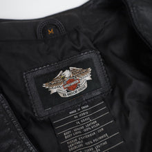 Load image into Gallery viewer, Vintage Harley Davidson Embroidered "Ride Free" Leather Vest - S