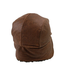 Load image into Gallery viewer, Vintage Wilson Leather Sherpa Lined Baseball Trapper Hat - M