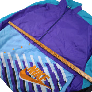 Vintage 90s Nike Gray Tag Pullover Windbreaker Jacket - M