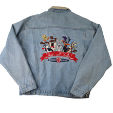 Load image into Gallery viewer, Vintage Looney Tunes "Thats all Folks" Denim Jacket - L
