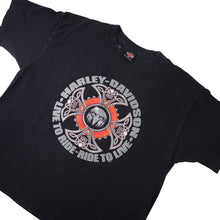 Load image into Gallery viewer, Vintage Y2k Harley Davidson Germany Tribal Flame Art Graphic T Shirt - XXL