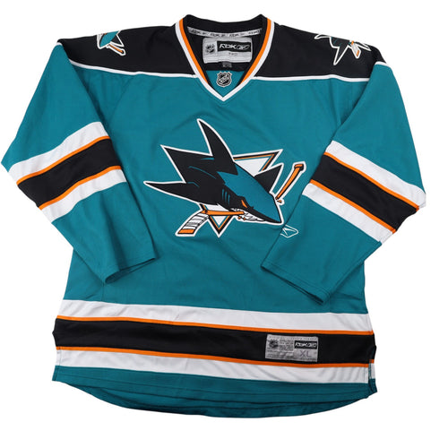 Vintage Reebok San Jose Sharks All Sewn Jersey