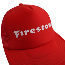 Load image into Gallery viewer, Vintage Firestone Spellout Mesh Foam Trucker Hat - OS