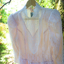 Load image into Gallery viewer, Vintage Gunne Sax  by Jessica McClintock Lace Over Pink Statin Dress - WMNS 9/10