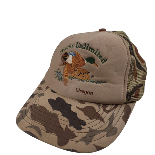 Vintage Ducks Unlimited Embroidered Mesh Trucker Hat - OS