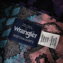 Load image into Gallery viewer, Vintage Wrangler Vibrant Southwestern Print Cowboy Shirt - L