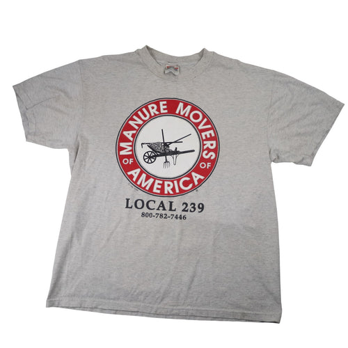 Vintage Manure Movers of American Union Graphic T Shirt - L