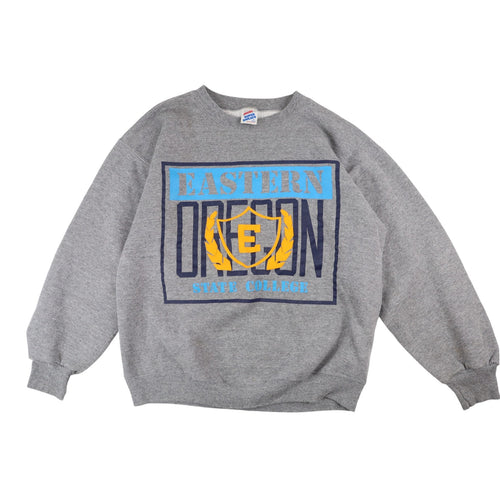 Vintage 90s Eastern Oregon State College Graphic Sweatshirt - M
