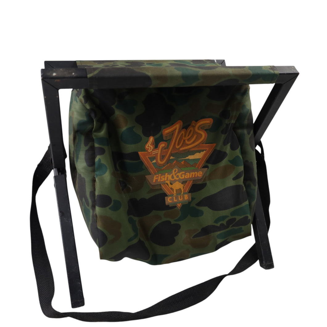 Vintage Camel Cigarettes Joes Fish & Game Camo Seat - OS