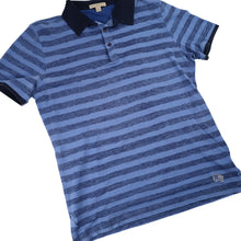 Load image into Gallery viewer, Burberry London Striped Polo Shirt - M