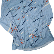 Load image into Gallery viewer, Vintage Wrangler MCM Design Polyester Pearl Snap Shirt - M