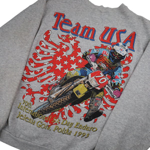 Vintage 1995 Team USA Enduro Racing Graphic Sweatshirt - XL