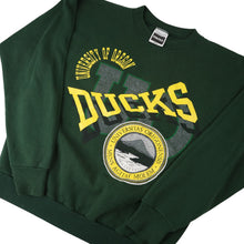 Load image into Gallery viewer, Vintage 90s University of Oregon Ducks Graphic Crewneck Sweatshirt - L