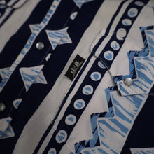 Load image into Gallery viewer, Vintage Brooks &amp; Dunn by Panhandle Slim Aztec Pearl Snap Down Western Shirt - L