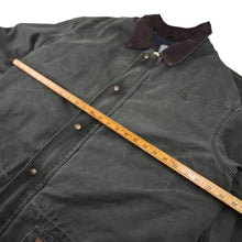 Load image into Gallery viewer, Vintage Carhartt C52 MOS Moss Green Blanket Lined Canvas Duster Jacket - XL