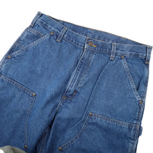 Load image into Gallery viewer, Carhartt B73-DST Denim Double Knee Baggy Carpenter Pants - 34"x34"