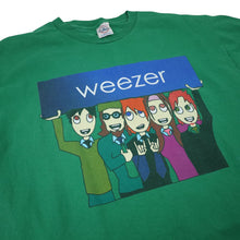 Load image into Gallery viewer, Vintage Y2k Weezer Cartoon Group Photo Band Tee - L