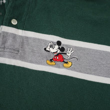 Load image into Gallery viewer, Vintage 90s Disney Mickey Varsity Squad Striped Polo Shirt - XL
