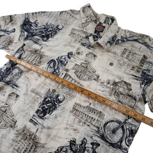 Load image into Gallery viewer, Vintage Harley Davidson x Tori Richards Allover Print Viscose Button Up Shirt - M