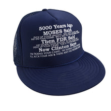 Load image into Gallery viewer, Vintage Moses, FDR, Clinton Taxation Graphic Trucker Hat - OS
