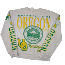 Load image into Gallery viewer, Vintage Majestic University of Oregon Ducks All Over Print Graphic Sweatshirt - L