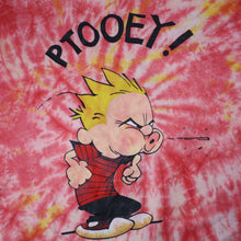 Load image into Gallery viewer, Vintage Calvin and Hobbes Graphic Tie Dyed Graphic T Shirt - XL