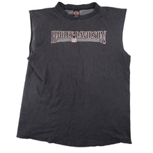 Load image into Gallery viewer, Vintage Harley Davidson Spellout Graphic Muscle Tee - XL