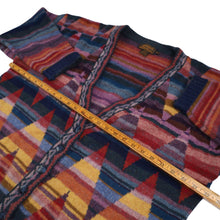 Load image into Gallery viewer, Vintage Eddie Bauer Geometric Pattern Wool Cardigan Sweater - XL