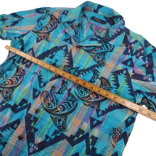 Load image into Gallery viewer, Polo Ralph Lauren Aztec Indigenous Print Loop Collar Plaid Button Up Shirt - M