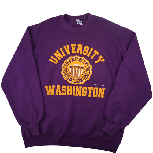 Vintage 80s Jerzees University of Washington Graphic Sweatshirt - XL
