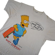 Load image into Gallery viewer, Vintage 1990 Bart Simpson "Cool Your Jets Man" Graphic T Shirt