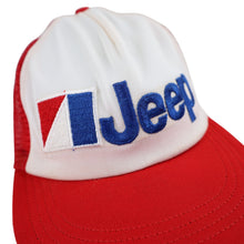 Load image into Gallery viewer, Vintage Jeep Embroidered Spellout Mesh Trucker Hat - OS