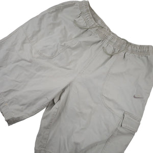 Vintage Y2k Nike Mini Swoosh Cargo Shorts - L