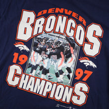 Load image into Gallery viewer, Vintage 1997 Denver Broncos Champions Graphic T Shirt - L