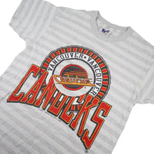 Load image into Gallery viewer, Vintage 90s Woody Sports Vancouver Canucks Hockey Graphic T Shirt - L