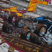 Load image into Gallery viewer, Vintage Manzanita Speedway Sprint Car Racing War Graphic T Shirt - L