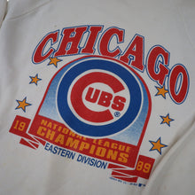 Load image into Gallery viewer, Vintage 1989 Chicago Cubs National Champions Graphic Sweatshirt - M