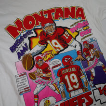 Load image into Gallery viewer, Vintage 90s Salem Sportswear Joe Montana KC Chiefs Comic SeriesT Shirt - XL