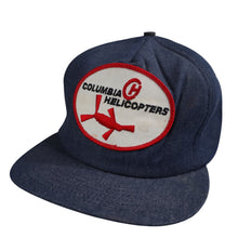 Load image into Gallery viewer, True Vintage Columbia Helicopters Denim Foam Trucker Hat - OS