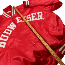 Load image into Gallery viewer, Vintage Budweiser Beer Spellout Sating Jacket - XXL