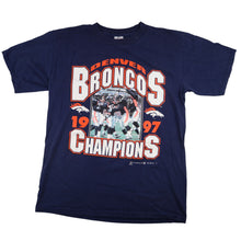 Load image into Gallery viewer, Vintage 1997 Denver Broncos Champions Graphic T Shirt - L