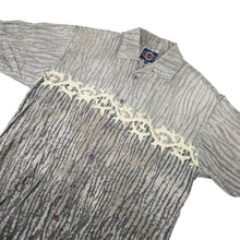 Load image into Gallery viewer, Vintage Y2k Baja Banana Tribal Allover Print Button Up Shirt - M